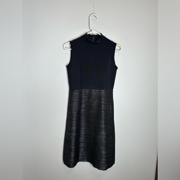 Lafayette 148 Mock-Neck Dress with matching jacket size 2 and size P - Picture 1 of 16
